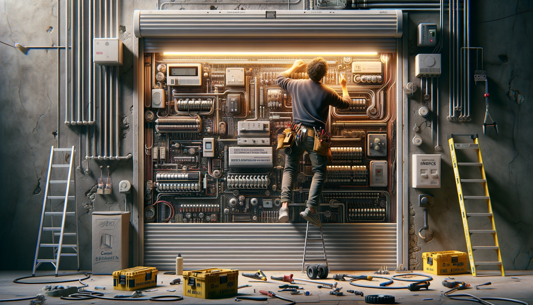 Pose d'un volet roulant électrique en installation DIY étape par étape